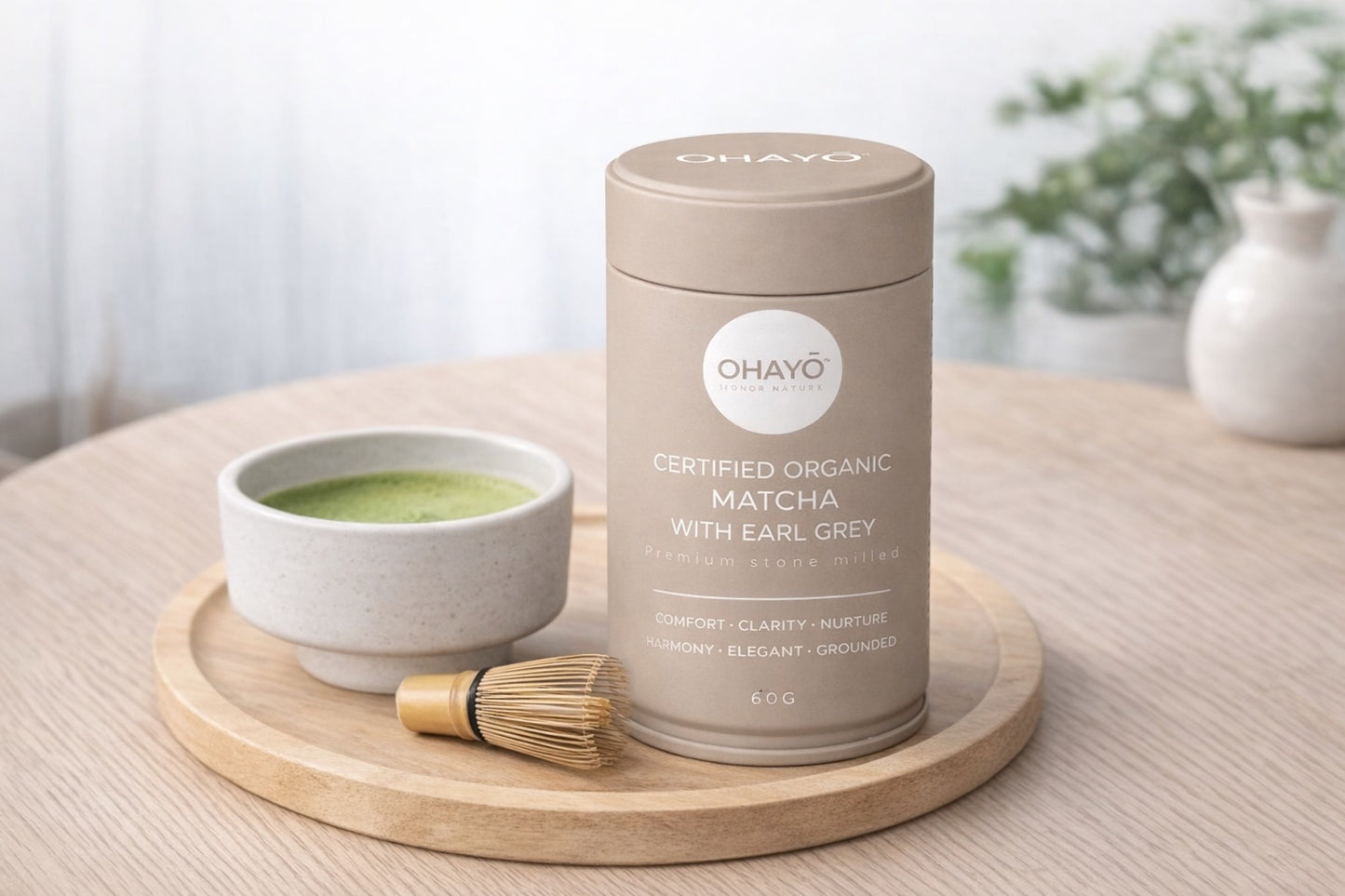 CERTIFIED ORGANIC CEREMONIAL MATCHA WITH EARL GREY