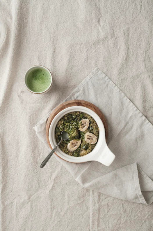 Matcha Banana Baked Oats