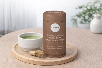 CERTIFIED ORGANIC CEREMONIAL MATCHA & CACAO