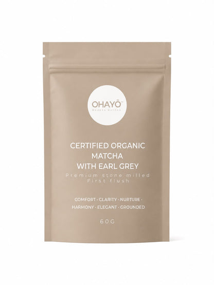 CERTIFIED ORGANIC CEREMONIAL MATCHA WITH EARL GREY